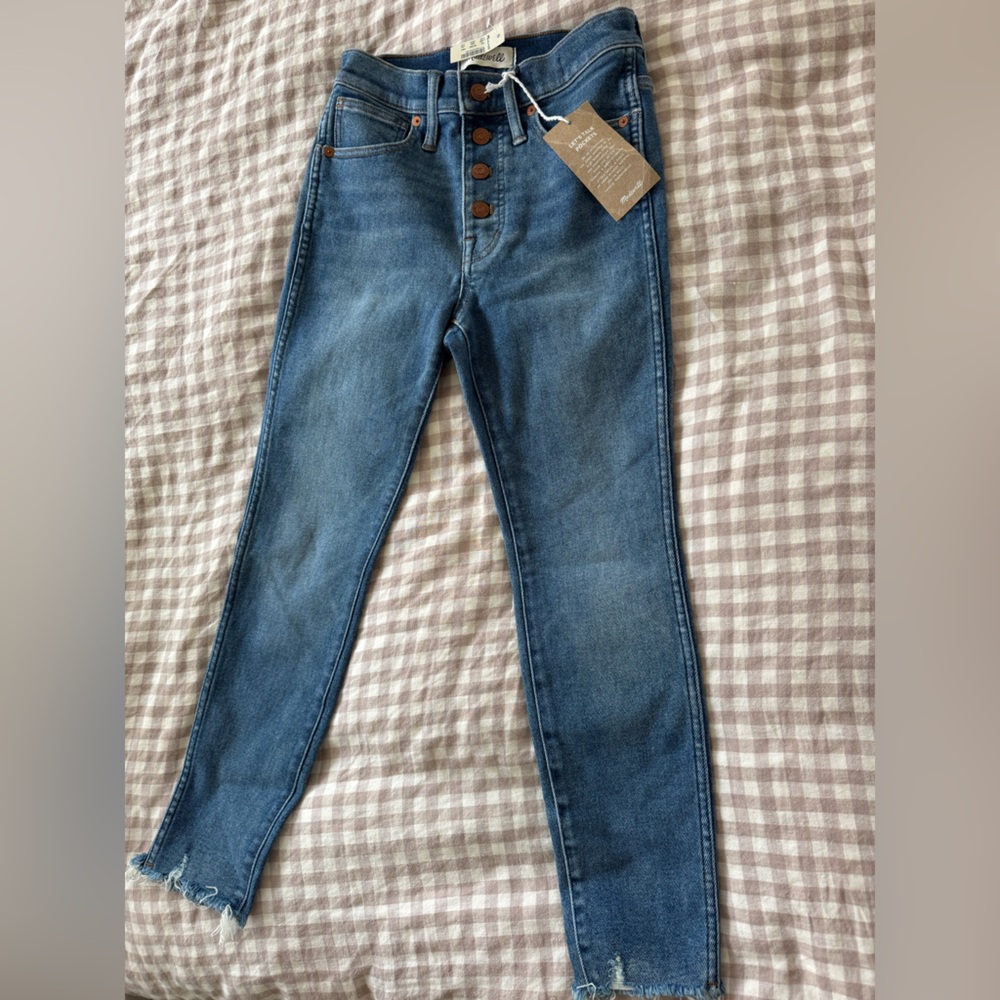 Madewell 10inch high rise crop jeans